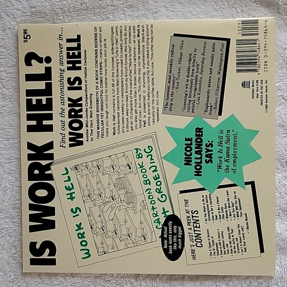 Vintage Set Of 3 Box Full Of Hell Comic Matt Groening 1986. - Picture 12 of 16